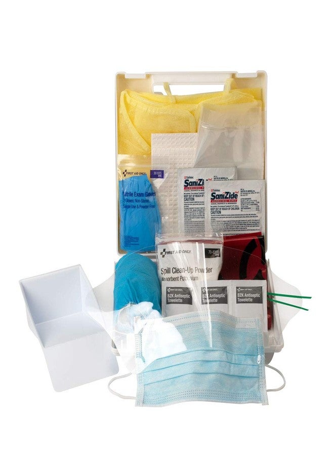 First Aid Only 214-U/FAO OSHA Compliant Body Fluid Clean Up Kit, Blood Borne Pathogen Clean Up Kit in Plastic Case, 23 Pieces - Image 1